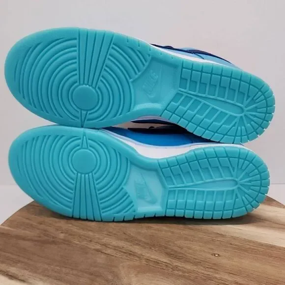 Nike Dunk Low SE "Baltic Blue/Deep Royal Blue/Total Orange" Men's Shoe Size 9.5 - Picture 11 of 11